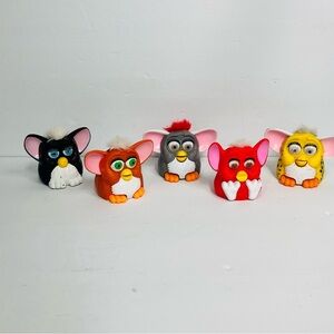 mcdonalds fuby lot of 5 happy meal toys 1998 mechanical action as is